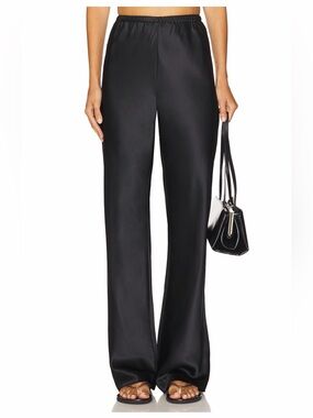 Eaves Loretta Silk Pants Black